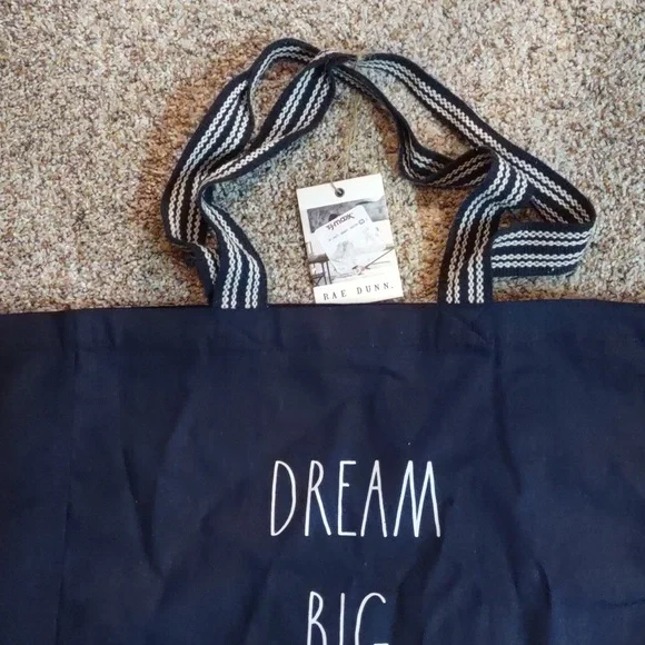 Rae Dunn Dream Big Bag Tote NWT - Picture 3 of 6